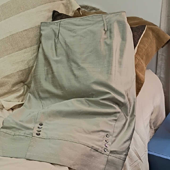 Dior Light Sage Green Pencil Skirt